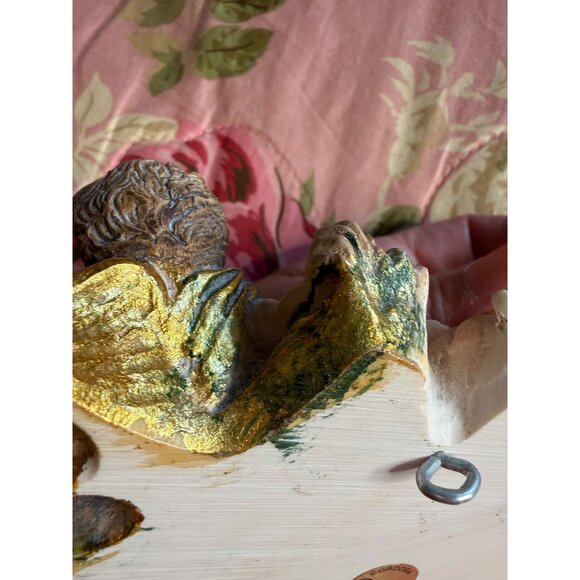 VTG Guerrini Cordoba Angel Cherub Wall Decor Religious Holy water font Spain - Picture 6 of 13